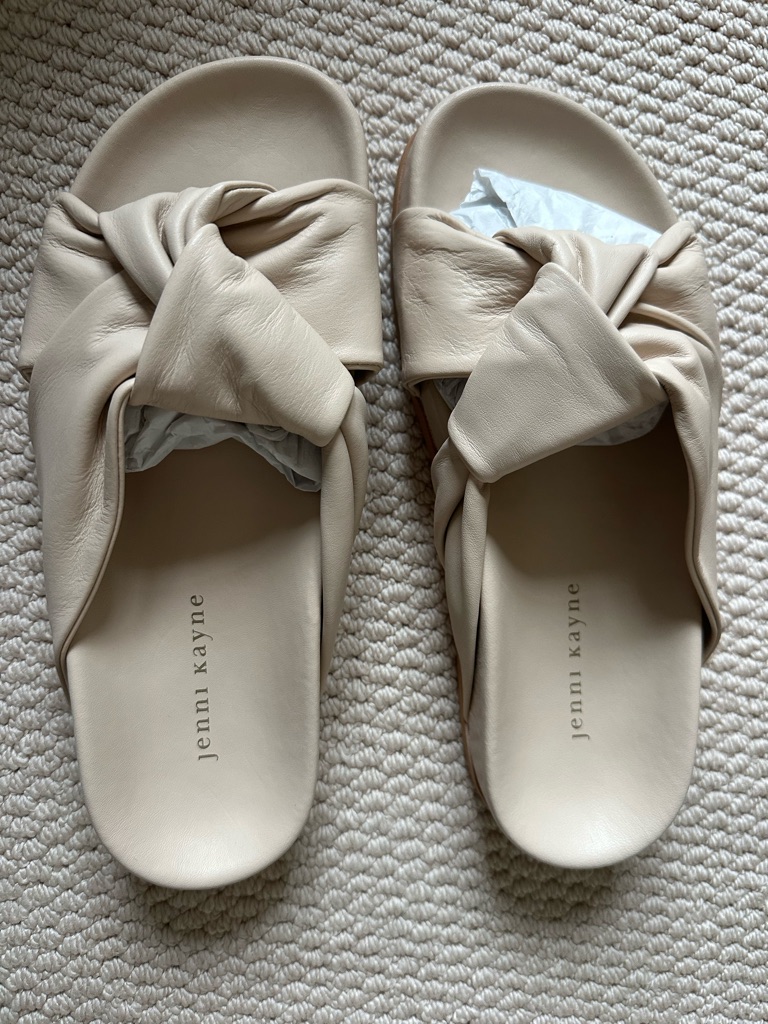 New Jenni Kayne Leather Knot Sandals. Sand. 8/38. New In Box — image 4 of 8